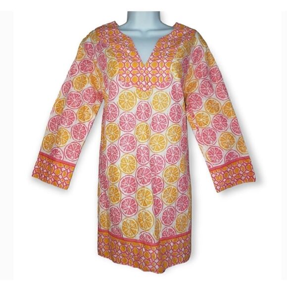 Vineyard Vines Citrus Tunic, S. 100% Cotton. Dress Beach Cover Up. Summer! - Picture 1 of 11